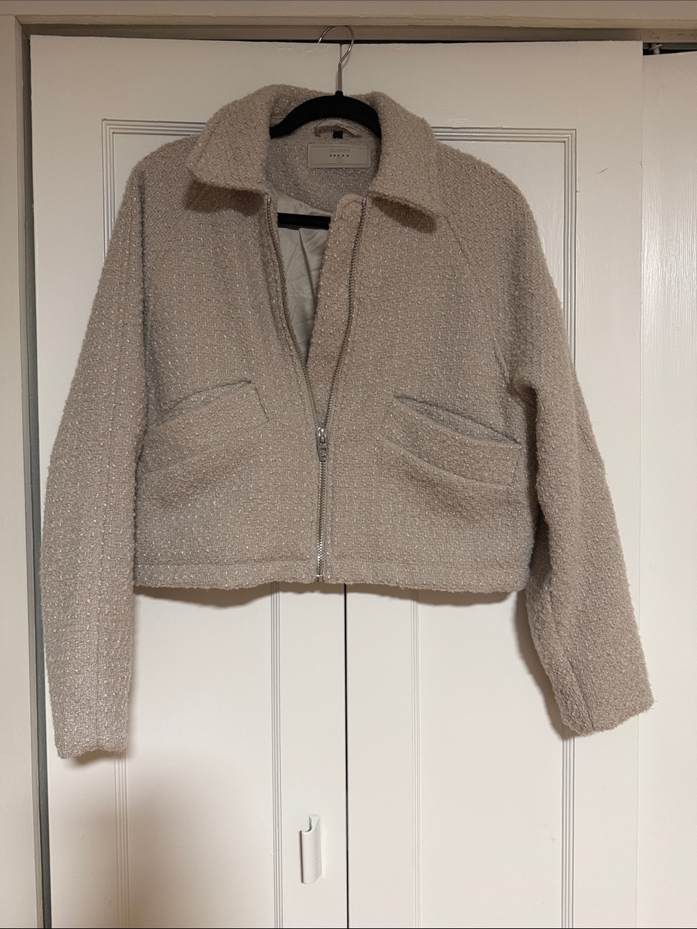 Blank NYC Cropped Bouclé Jacket
